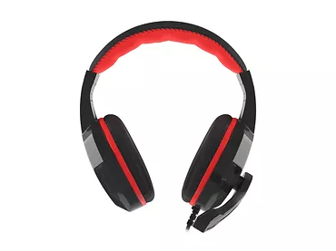 NATEC Słuchawki dla graczy Genesis Argon 100 z mikrofonem czarno-czerwone