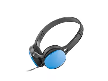 Słuchawki nauszne USL-1221 z mikrofonem, niebieskie