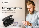 Elmak Słuchawki bezprzewodowe Bluetooth Savio TWS-04 BT 5.0 z mikrofonem i powerbankiem