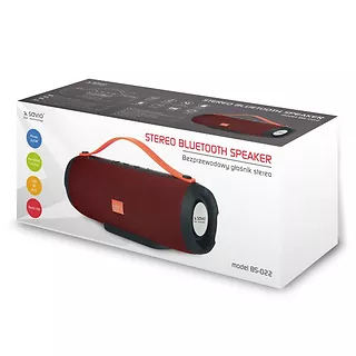 Elmak Bezprzewodowy Głośnik Bluetooth SAVIO BS-022 czerwony