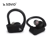Elmak Słuchawki bezprzewodowe Savio TWS-03 Bluetooth 5.0 z mikrofonem, sportowe
