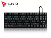 Elmak Klawiatura mechaniczna gamingowa Savio Tempest RX Outemu BLUE, LED niebieski, NKRO, Anty-ghosting