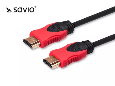 Elmak Kabel HDMI 2.0 SAVIO CL-140, złoty, 3D, 4Kx2K, miedź, 7,5m, blister