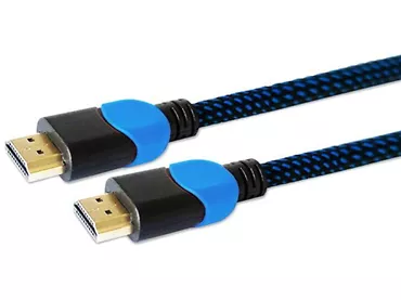 Kabel HDMI 2.0 SAVIO GCL-02 4K Gaming Play Station 1,8 m Oplot niebieski