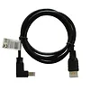 Elmak Kabel HDMI v.1.4 Savio CL-04 1,5m, wielopak 10 szt., czarny kątowy, 4Kx2K
