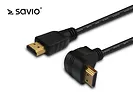 Elmak Kabel HDMI v.1.4 Savio CL-04 1,5m, wielopak 10 szt., czarny kątowy, 4Kx2K