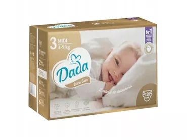 Pieluszki Dada Extra Care 3 MIDI 120 szt. 4-9 kg
