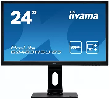 Monitor IIYAMA B2483HSU-B5 24''  1MS/TN/HDMI/DP/USB/PIVOT/2x1W