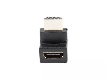 LANBERG Adapter HDMI(M) - HDMI(F) Kątowy 90 stopni górny Czarny