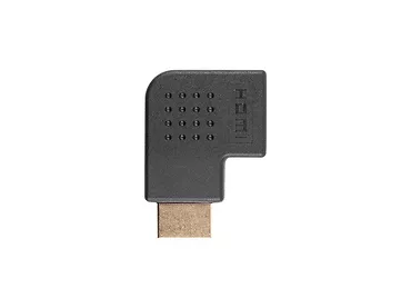 LANBERG Adapter HDMI(M) - HDMI(F) Kątowy 90 stopni lewy Czarny