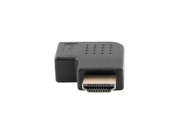 LANBERG Adapter HDMI(M) - HDMI(F) Kątowy 90 stopni prawo Czarny