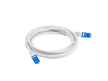 LANBERG Patchcord kat.6a S/FTP CCA 2m Szary