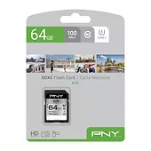 PNY Karta pamięci MicroSDXC Elite 64GB P-SDUX64U185GW-GE