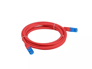 LANBERG Patchcord kat.6a S/FTP CCA 3.0m Czerwony