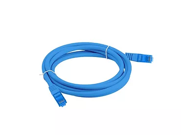 LANBERG Patchcord kat.6a S/FTP CCA 15.0m Niebieski