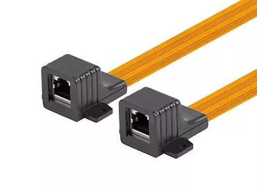 LANBERG Adapter złączka sieciowa przelotka okienna RJ45 KAT.5E 17CM