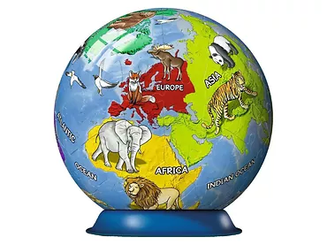 Ravensburger - Puzzle 3D Kula Dziecinny globus 72 el.