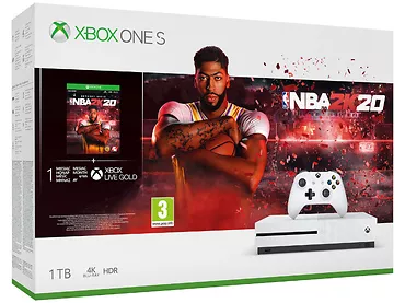 Konsola Microsoft Xbox One S 1TB + NBA 2K20