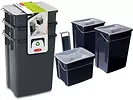 Zestaw koszy do sortowania 2x10L+6L Curver Recycle Bins SET