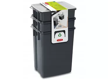 Zestaw koszy do sortowania 2x10L+6L Curver Recycle Bins SET