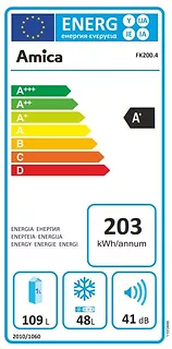 Amica Chłodziarko-zamrażarka FK200.4