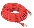 LANBERG Kabel PATCHCORD KAT.5E 30M CZERWONY FLUKE PASSED