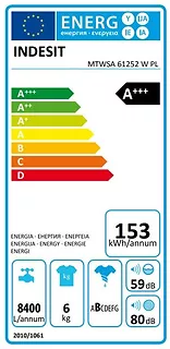 Indesit Pralka MTWSA61252WPL My Time
