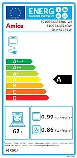 Amica Kuchnia gazowo-elektryczna 510GE3.33ZpQ(W)