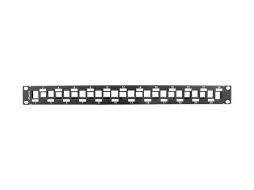 LANBERG Patch Panel PPKS-1224-B 24 Port 1U 19 naprzemienny czarny