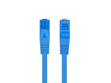 LANBERG Patchcord kat.6a S/FTP CCA 0.5m Niebieski