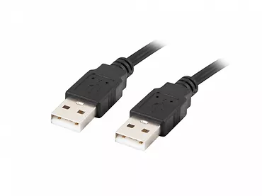 LANBERG Kabel USB-A M/M 2.0 1.0m Czarny