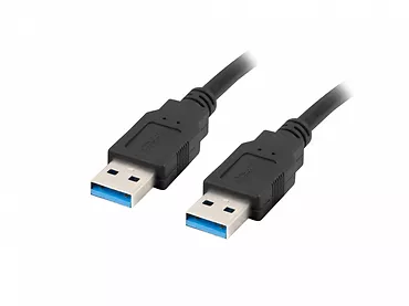 LANBERG Kabel USB-A M/M 3.0 0.5m Czarny