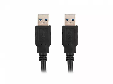 LANBERG Kabel USB-A M/M 3.0 0.5m Czarny