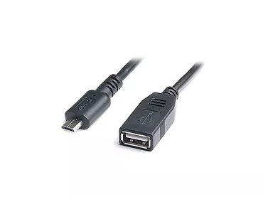 Adapter REAL-EL USB 2.0 OTG 0.1m Czarny
