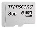 Transcend Karta pamięci microSDHC 8GB GUSD 300S CL10 TS8GUSD300S