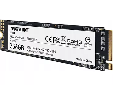 Patriot Dysk SSD P300 256GB M.2 PCIe Gen 3 x4 1700/1100