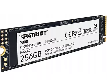 Patriot Dysk SSD P300 256GB M.2 PCIe Gen 3 x4 1700/1100