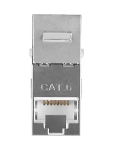 LANBERG Łącznik keystone gniazd RJ45-RJ45 FTP kat.6