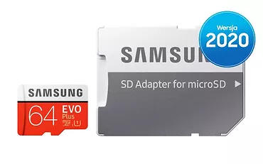 Samsung Karta pamięci MB-MC64HA/EU EVO+ mSD +Adapter