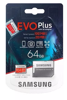 Samsung Karta pamięci MB-MC64HA/EU EVO+ mSD +Adapter