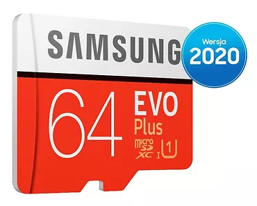 Samsung Karta pamięci MB-MC64HA/EU EVO+ mSD +Adapter