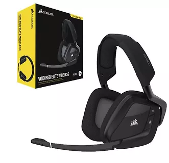 Corsair Słuchawki  Void RGB Elite Wireless Headset Carbon