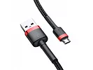 Kabel Micro USB Baseus Cafule 2.4A 1m Czerwono-czarny