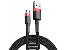 Kabel Micro USB Baseus Cafule 2.4A 1m Czerwono-czarny