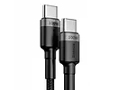 Kabel USB-C Baseus Cafule, QC 3.0, PD 2.0, 100W, 5A, 2m Szaro-Czarny