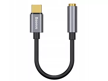 Adapter audio Baseus L54 USB-C + mini jack 3,5mm Szary