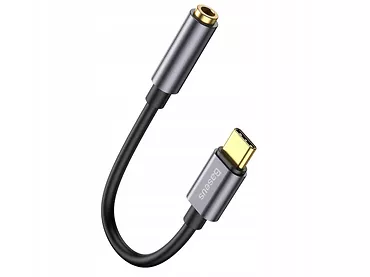 Adapter audio Baseus L54 USB-C + mini jack 3,5mm Szary