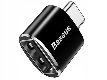 Adapter Baseus USB do USB Type-C 2,4A Czarny