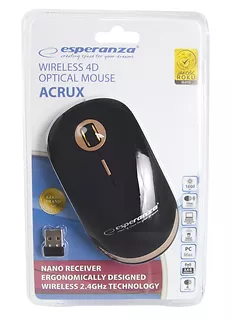 Esperanza Mysz bezprzewodowa optyczna USB Acrux