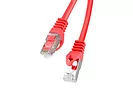 LANBERG Patchcord kat.6a 0,25m czerwony Fluke